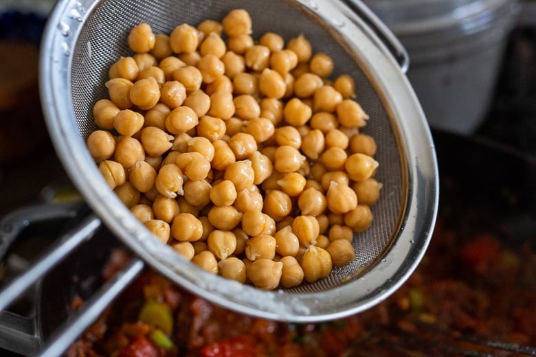 Add chickpeas.