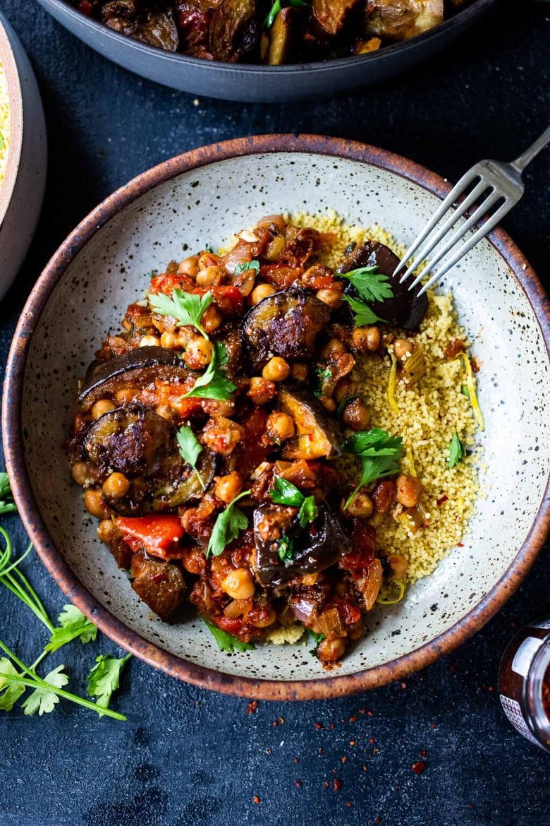 Eggplant Chickpea Tagine Feasting At Home