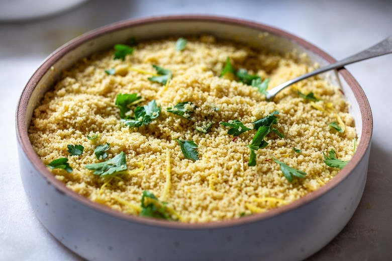 garnish the couscous 