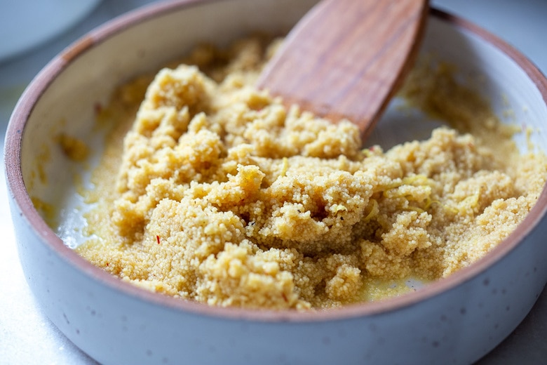 Stir the couscous.