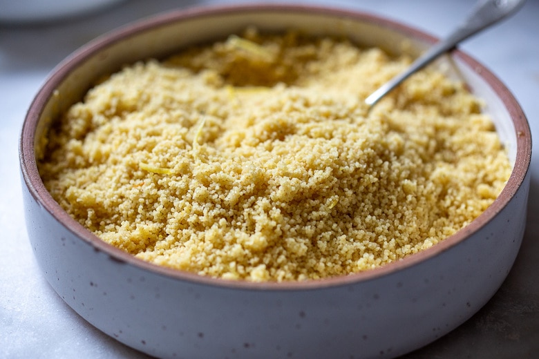 fluff the couscous.