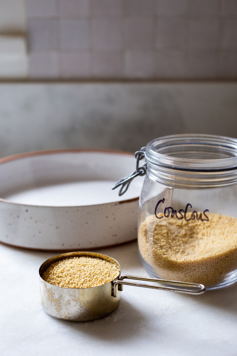 How to cook Couscous - a quick and easy recipe with three different flavor variations! Couscous is a North African (or Berber) sidedish of tiny steamed balls of crushed durum wheat that is traditionally served with flavorful tagines and stews.