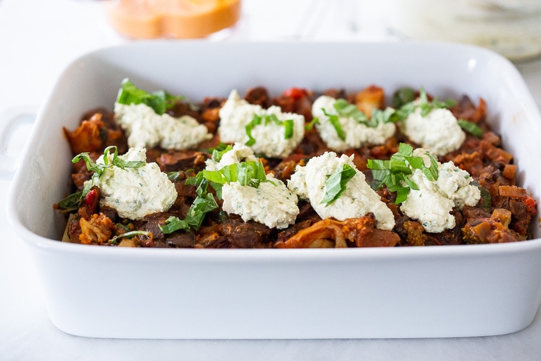 bolognese, ricotta and basil ribbons 