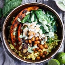 Coconut Millet Bowl with Berbere Spiced Squash &amp; Chickpeas-image