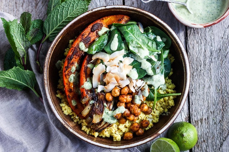 Coconut Millet Bowl with Berbere Spiced Squash | Feasting At Home
