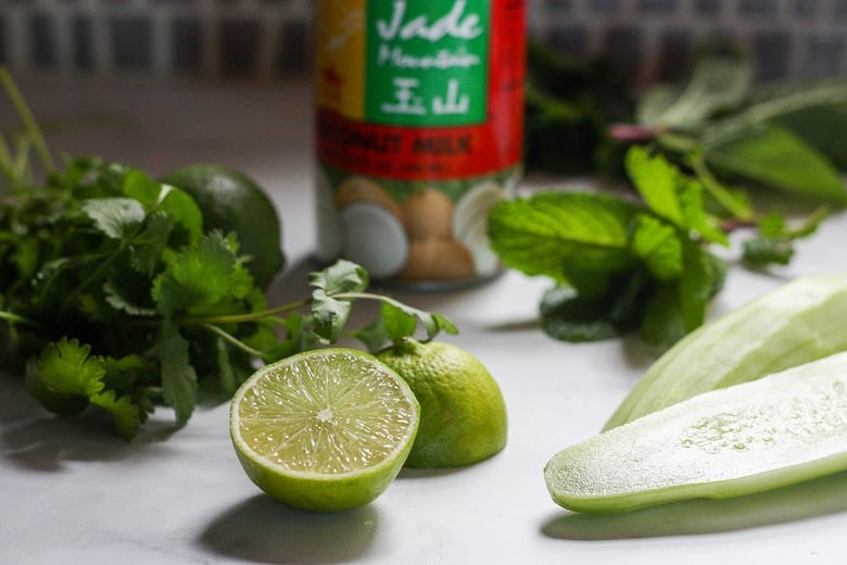 prep the sauce ingredients. 