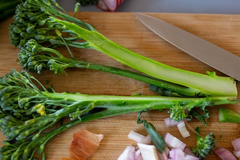 prep the broccolini 