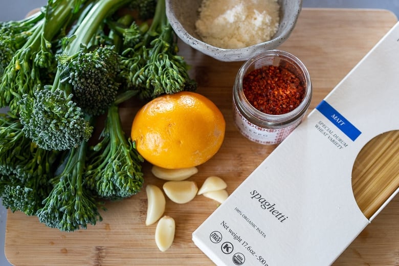 Spaghetti Broccolini ingredients