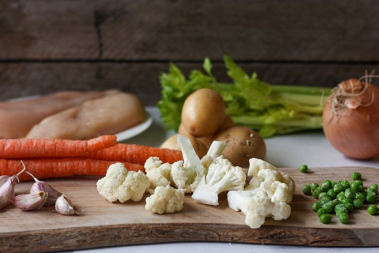 ingredients for chicken pot pie