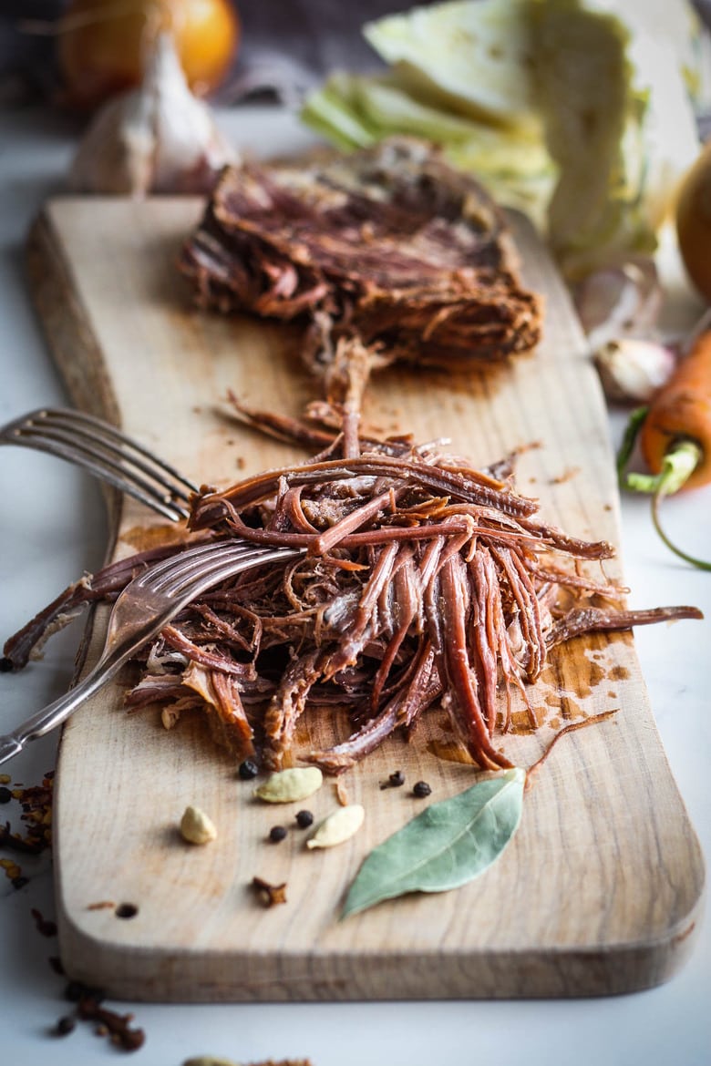 How to make your own naturally-cured Corned Beef without nitrates.  It is easier and healthier than you may think! Allow one-week curing time. #cornbeef #stpatricksday #irishfood 