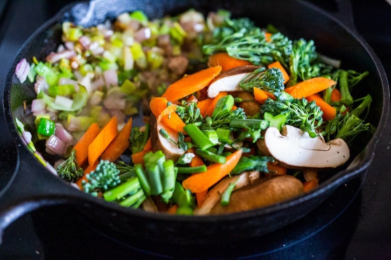 Stir fried vegetables.