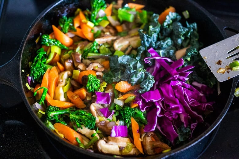 Stir fried vegetables.