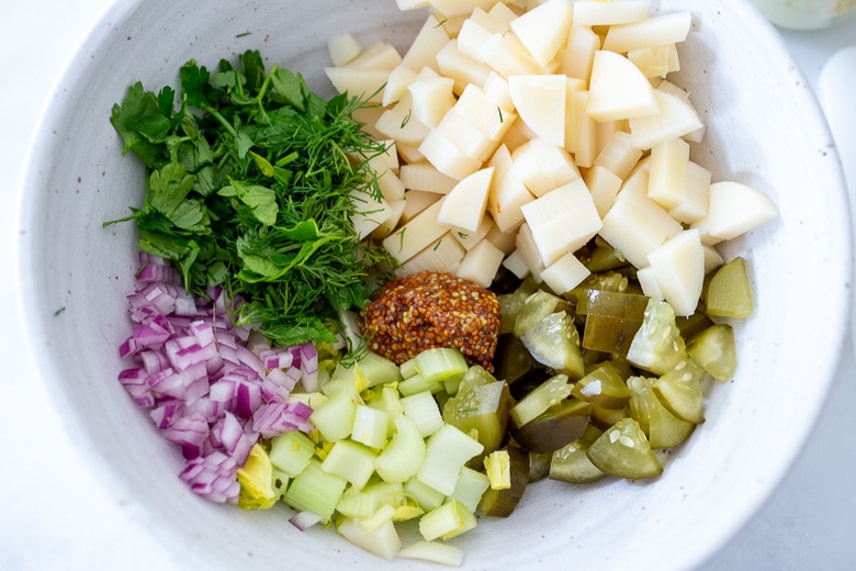 place all ingredients in a bowl