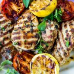 How to make the Best grilled chicken with lemon, garlic and herbs.