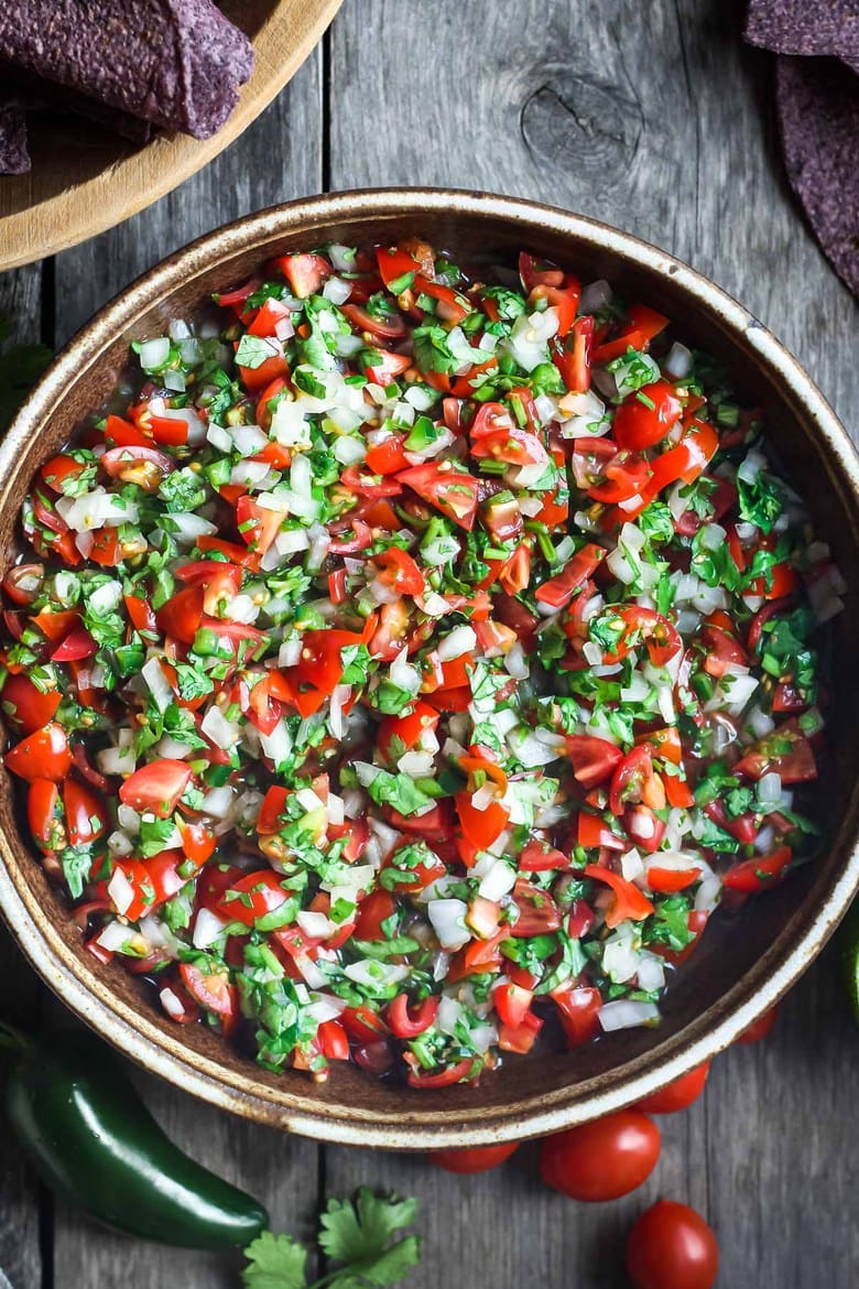Our Best 35 Mexican Recipes! | Pico De Gallo is a classic Mexican Salsa made w/ fresh tomatoes, onions, jalapeño & cilantro. Easy to make with just a few ingredients!