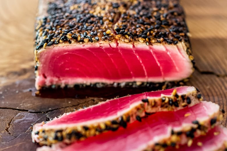 Seared Ahi Tuna Steaks With Sesame Seed