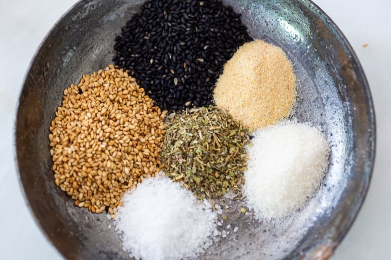 sesame spice crust ingredients 