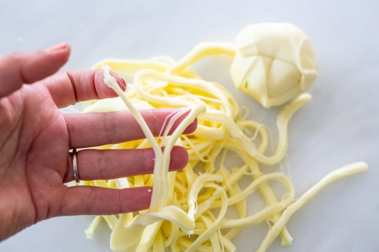 pulling apart the Oaxacan-string cheese