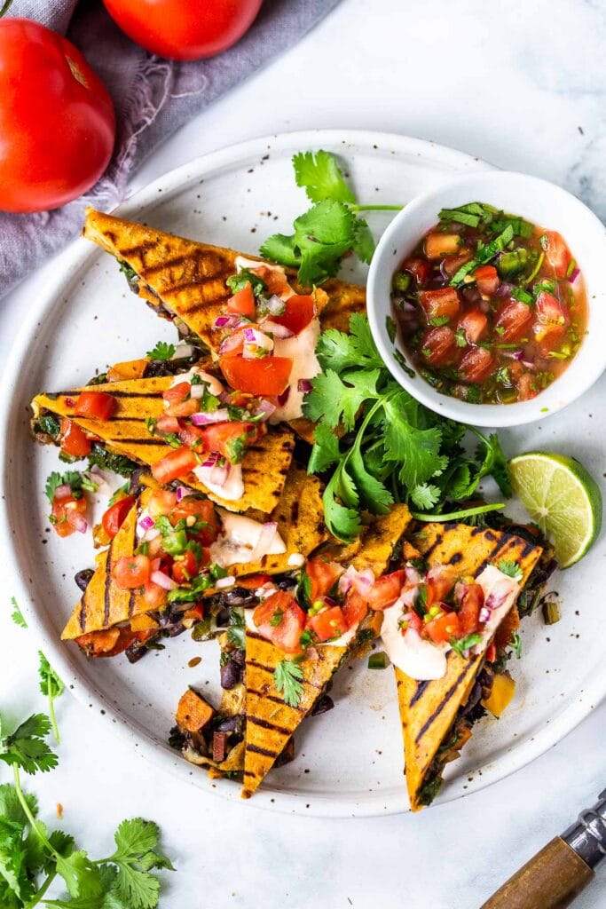 Veggie Quesadillas.