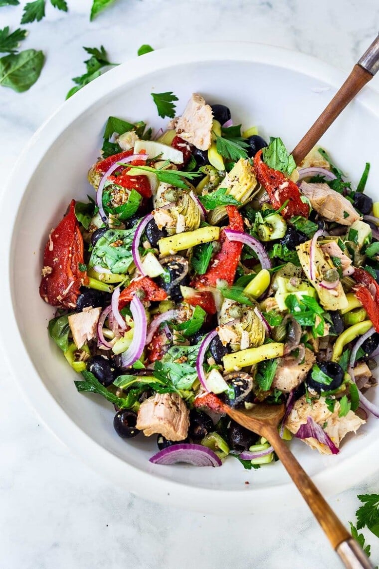 Vegetarian Antipasto Salad Feasting At Home