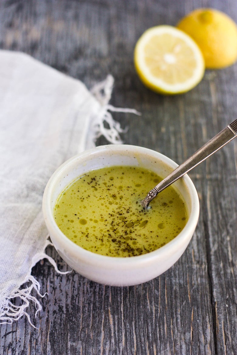 vinaigrette in bowl