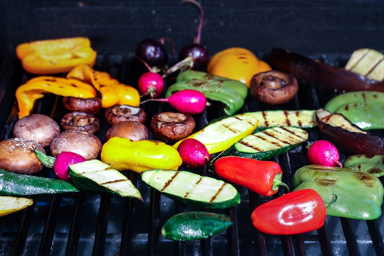 grilling vegetables