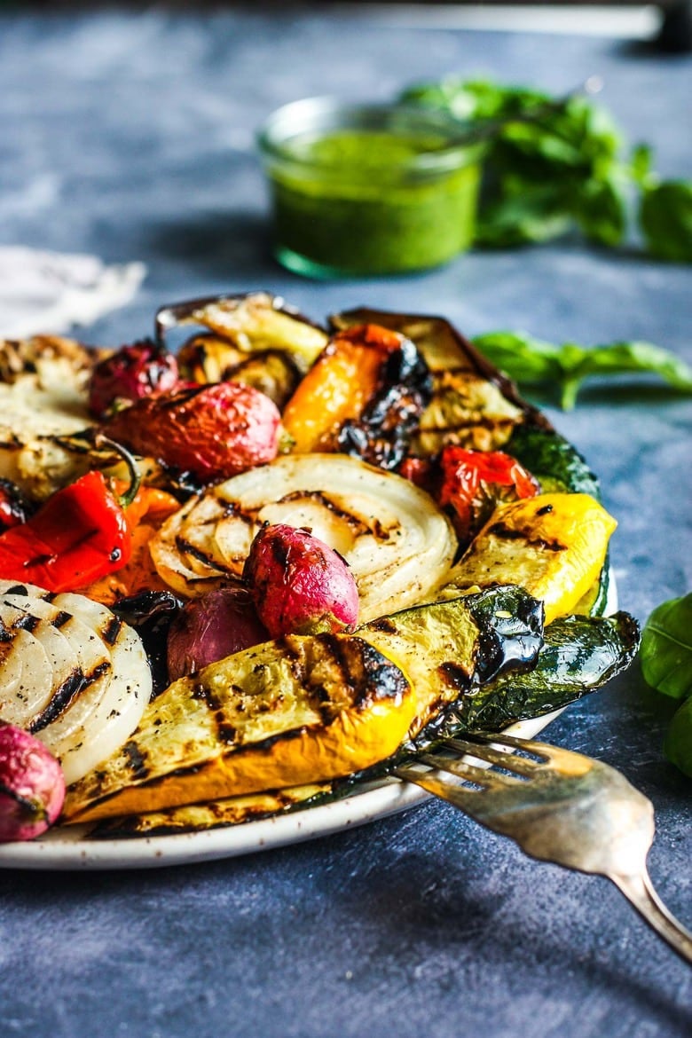 Our 50 BEST Grilling Recipes! | Grilled Veggies are the quintessential summer side dish.  Here is a simple basic method for grilling veggies on the BBQ.  Smoky and carmelized they are delicious as is or ready for most any sauce and protein paring.