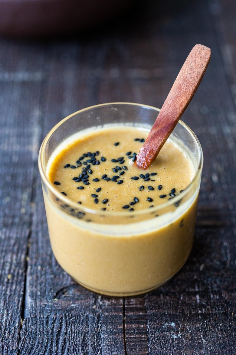 What you'll love about this miso salad dressing, is how perfectly balanced the flavors are! Easy to make, simple ingredeints, it keeps for a week!