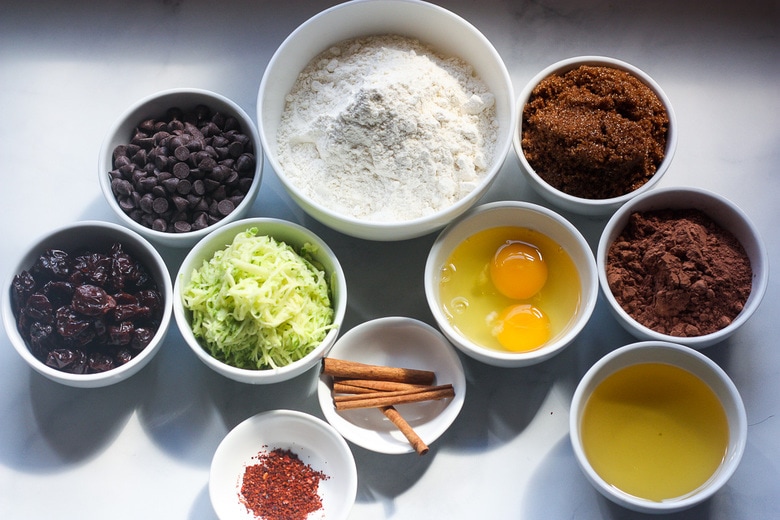 ingredients in muffins