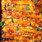 A savory recipe for Zucchini Lasagna, made without noodles for a low carb, keto version of one of our favorite meals! #ketolasagna #zucchinilasagna