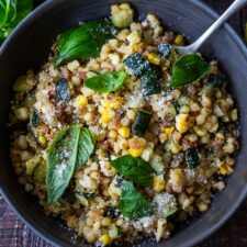 Fregola with Corn, Zucchini &amp; Basil -image