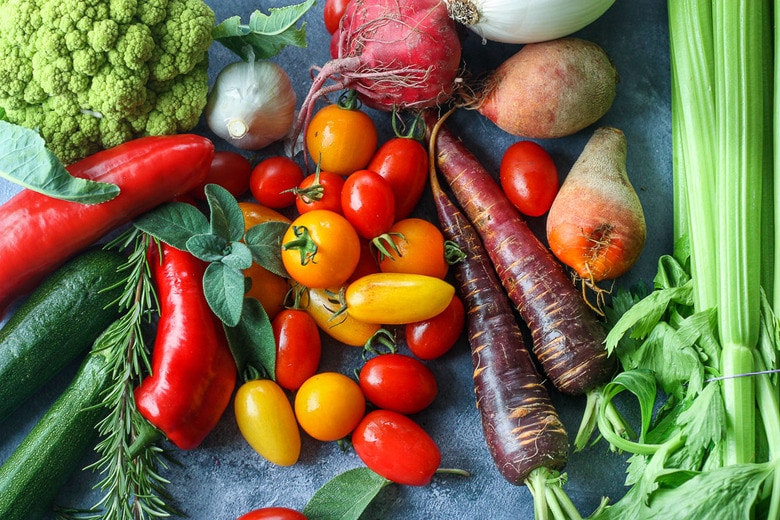 veggies in soup