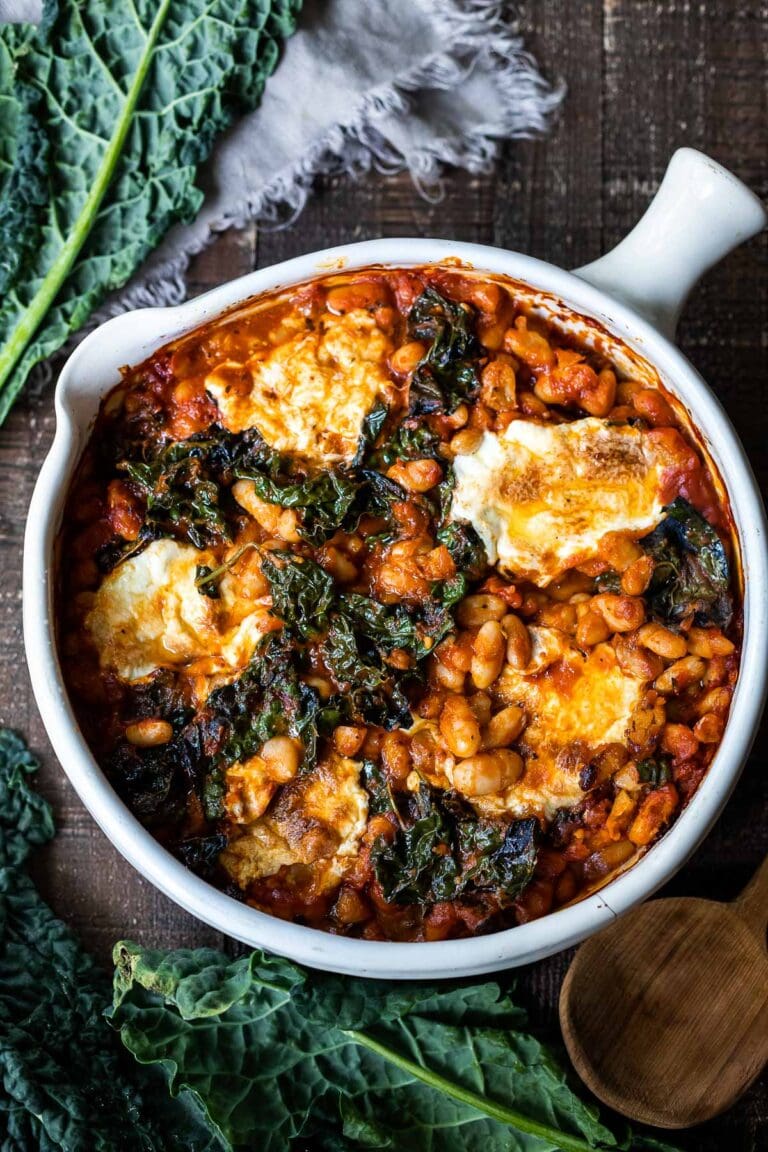 Italian Baked Beans and Greens with Tuscan Kale Feasting At Home