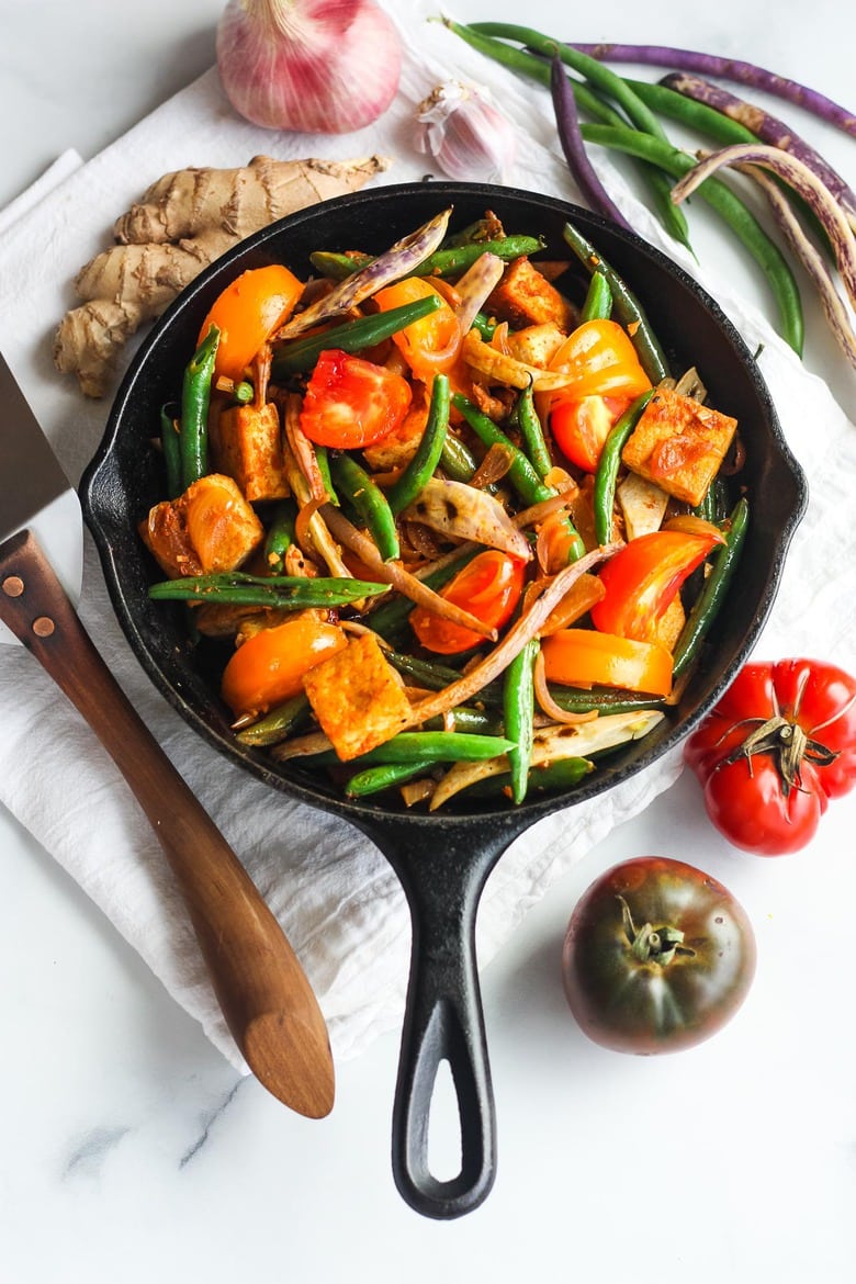 Green Bean and Tofu Stir Fry – HouseholdCooking.com