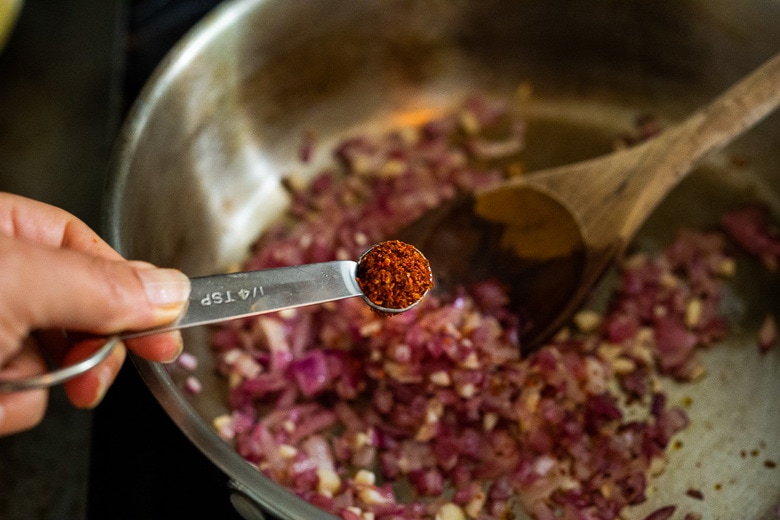 add chili flakes