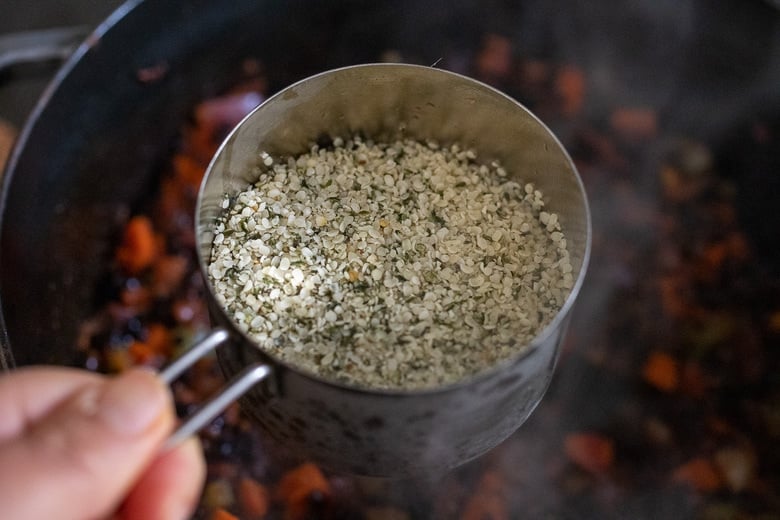 adding hemp seeds or walnuts to the bolognese