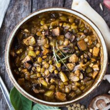 Mushroom Lentil Stew -image