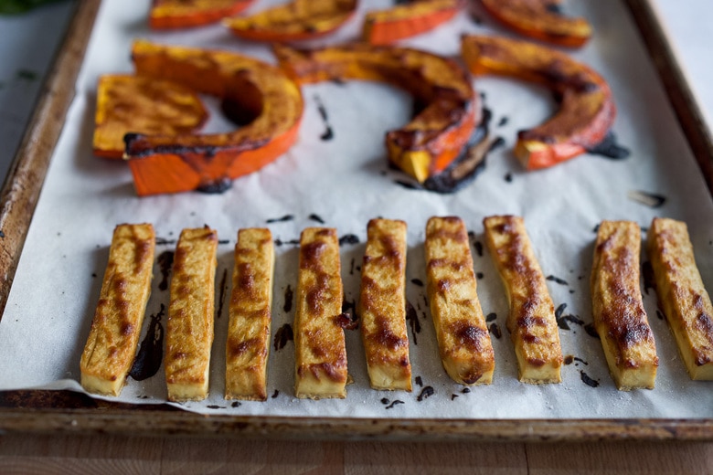 roasted squash and tofu