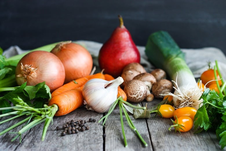 ingredients in veggie stock