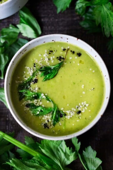 This collection of cozy, hearty Vegetarian Soup Recipes highlights the best of seasonal produce—a beautiful way to celebrate and embrace each season. Includes many vegan soup recipes; most are vegan-adaptable!