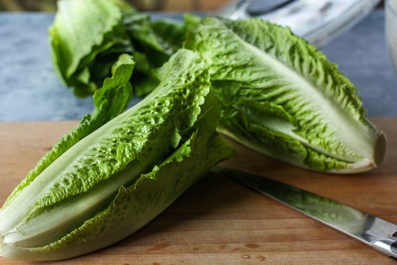 Romaine lettuce.