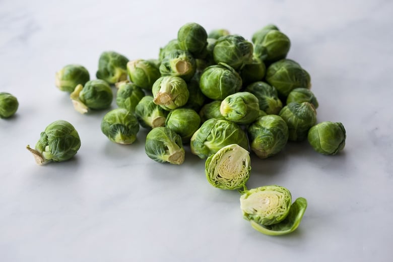 brussel sprouts cut in half