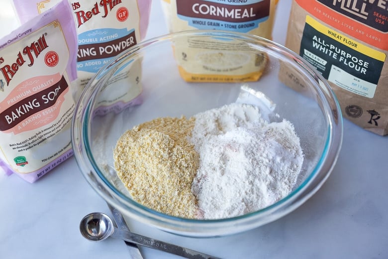 mixing dry ingredients together