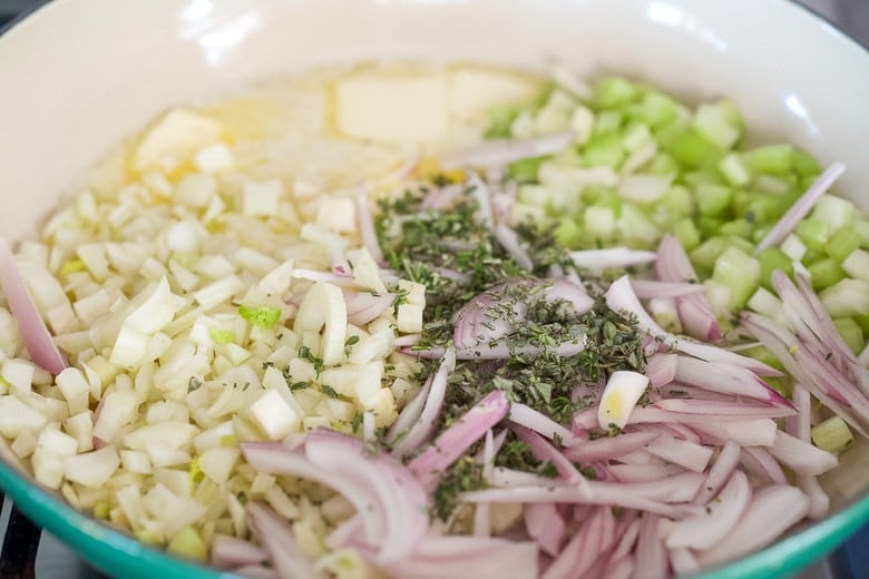 sautéing vegetables