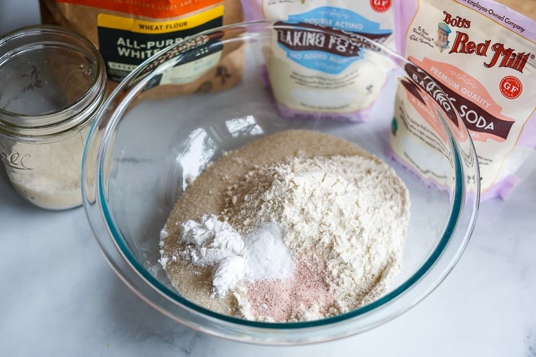 mixing dry ingredients together