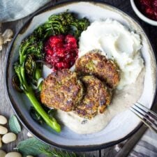 Sagey Leek and White Bean Patties (Vegan) -image