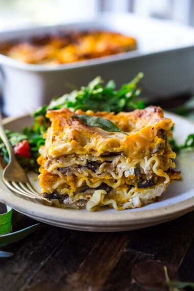 A collection of our best vegetarian recipes: Butternut squash Lasagna