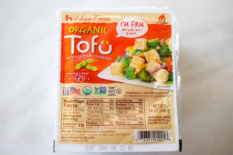 Prep the tofu - use firm tofu!