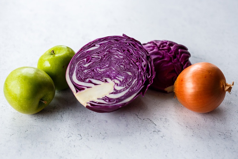 ingredients in sauteed cabbage.