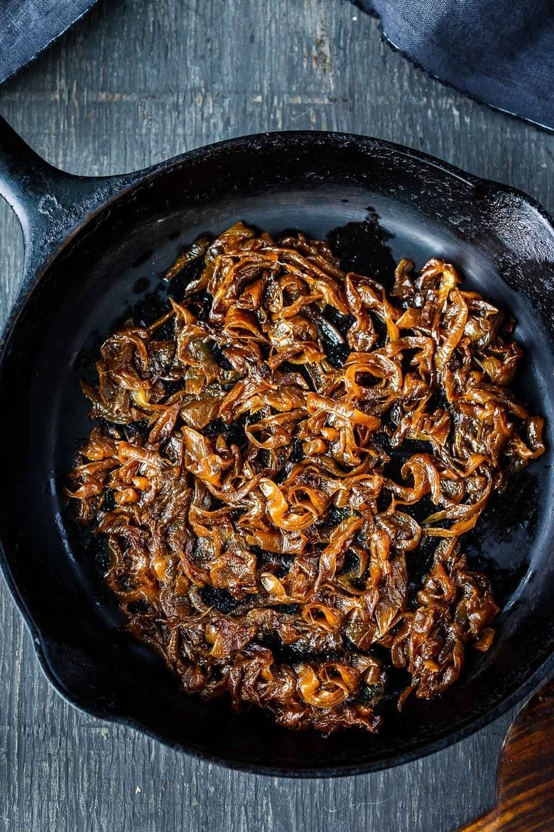 How to Caramelize Onions. Easy to make with just three ingredients. Sweet, tender, caramelly and full of umami flavor. 